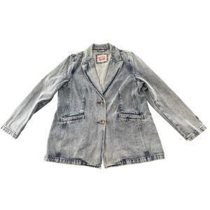 Levi's Denim Blazer Light Denim Blue Size Extra Large NWT